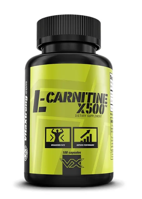 l carnitine x500 แอลคาร์นิทีน VITAXTRONG L-CARNITINE X500 100 CAPS เพิ่มพลังเผาผลาญ เพิ่มการใช้ไขมัน L-carnitine อัดแน่น 500 mg. ต่อเม็ด ปราศจากสารอันตราย และโลหะหนัก
