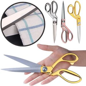SDFBN Stainless Steel Vintage Fabric Cut Sewing Handicraft Shears Dressmaking Tools Textile Cutter Tailor Scissor