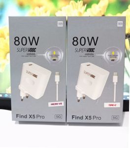Charger HP OPP X5 PRO 5G 80W Super VOOC Support Fast Charging