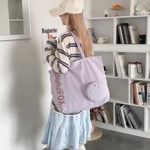 GStar Leisure Large Capacity Nylon Bag Waterproof Foldable Tote Bag 2026 New Casual Daily Shoulder Handbag Student Commuting Bag
