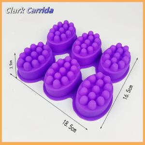 [Clark Carrida] 3d Silicone Soap Mold Massage Shape Mold For Massage Therapy Soap Making Tool Oval Spa Soap Mould Crafts Accessories