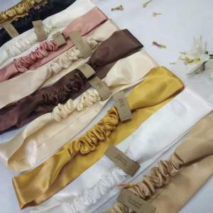 CONNYTAIL SCRUNCHIES - SATIN PONYTAIL HEADBAND TOURBAND ELEGANT COLORS