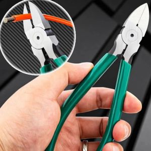 WPOT คมคมคม เครื่องตัดลวด แบบพกพาได้ พรีซิชั่น เครื่องปอกสายไฟ เครื่องมือสำหรับมือ ทนต่อการสึกหรอ เครื่องตัดด้านข้าง นักดับเพลิง