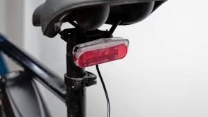 Ebike Rear Tail Light6V-60V LED Warning Light High Brightness Tail Brake Light with Waterproof SM Connector&38.3" Cable Length Electric Bike Accessories for BAFANG Mid Motor and hub Motor