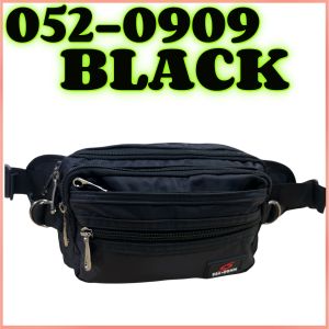 [502-0909]MENS WAIST BAG WATERPROOF MULTI COMPARTMENT POUCH BEG PINGGANG BESAR 6 ZIP POCKET BUSINESS BAG TRAVEL POUCH