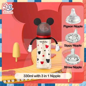 YAHABAY Feeding bottle Wide neck BPA free PPSU Baby Bottle Anti-Colic 300ML/10 Ounces