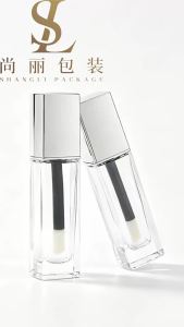 10/30pcs 12ml Empty Glass Lip Gloss Tube Clear/Frosted Bottle Silver Lid Lip Glaze Tube DIY Lipstick Bottle Cosmetic Container