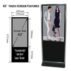 43"-50" Touch High Density 1080p HD COmputer SMart LCD Advertising Player Digital Signage Display
