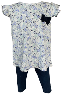 SET LEGGINGS BUDAK PEREMPUAN SIZE 1-3 TAHUN GIRLS RUFFLES LEGGINGS SETS BAJU BUDAK SET BAJU + SELUAR 100% COTTON