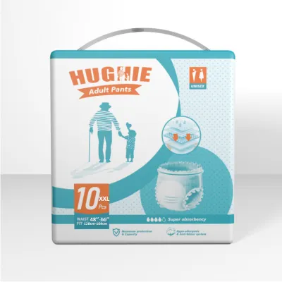 【NEW】Hughie Lightweight Adult Diaper High Absorption 2000CC S/M/L/ XL/XXL(10pcs) Pants