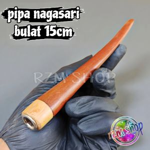 Pipa Once Cangklong Kayu Nagasari Bulat Panjang 15cm Premium