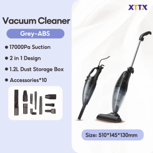 XTTX × Tixx Vacuum Cleaner 17000pa Strong Suction Portable Handheld Vacuum Cleaner  with 10 Accessories For Bed/Car/Sofa