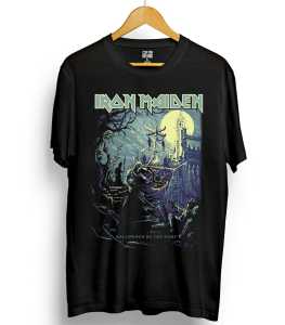 Kaos band Iron Maiden Hallowed Be Thy Name T Shirt distro metal