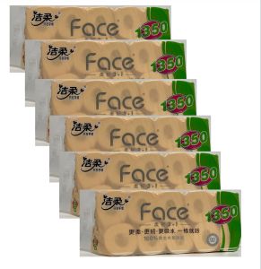 ✳️TSG65✳️ [Bundle of 4/6 Bag] Jie Rou Toilet Paper Roll Ultra Soft & Thick 4-Ply Toilet Rolls (135g/Roll) Flushable Toilet Paper 4 Ply Smooth Feel Toilet Paper Rolls / 100% Virgin Wood Pulp Individually Packaged Toilet Paper Toilet Tissue Paper