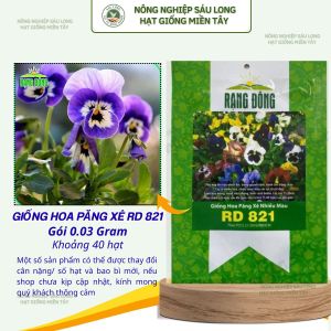 Hạt giống Hoa Păng Xê Nhiều Màu Rd 821 (003g~40 hạt) hoa Pansy nhiều màu cây cao 15-20 cm