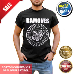 Kaos Anak Ramones Band Rock Legend Cotton Combed Sablon Plastisol