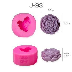 แม่พิมพ์ขนม กุหลาบ 3มิติ กุหลาบวาเลนไทน์ สวยทุกแบบ ทำวุ้น ทำขนมได้ J-93