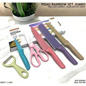 Pisau Sultan Set 6 pcs Stainless Anti Lengket