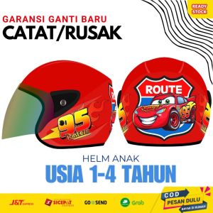 Helm KOP Anak SNI Karakter Boboiboy Usia 2 3 4 5 Tahun