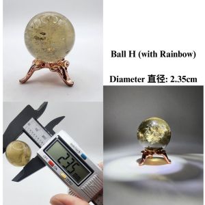 (SG Seller Ready Stocks) Natural Light Tone Smoky Quartz Ball 2cm+ 天然浅色茶水晶球 2+厘米