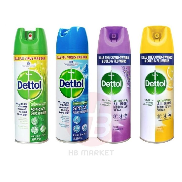 Dettol Disinfectant Spray Morning Dewcrisp Breeze 225ml450ml Lazada 3391