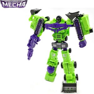Children Transforming Robot Toy 6 in 1 Engineering Vehicle Assembly Transformers