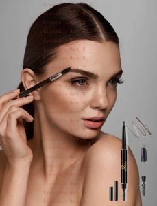 2-in-1 double head eyebrow pencil natural lasting makeup waterproof sweat resistant new promotion