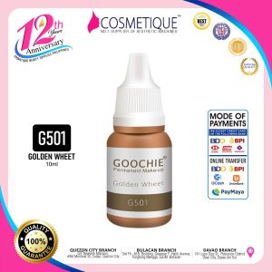 Goochie Permanent Makeup Golden Wheat G501 10ml