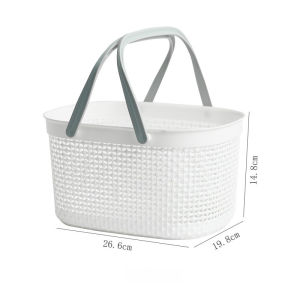 Shower Storage Basket Bathroom Accessories Holder Organizer Caddy Bin with Handle