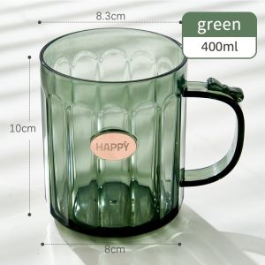 Homenhome พลาสติกที่ใช้ในบ้านคู่ทำความสะอาดโปร่งใสและถ้วยแปรง