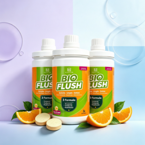 MACIFA Bio Flush 3-in-1 Probiotic Detox Chewable Tablets | Mango Orange Gut Cleanse Supplement