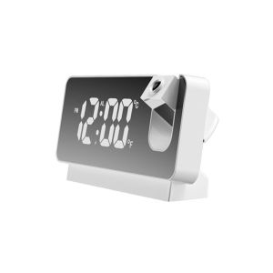 LED Digital Alarm Clock Table Alarm Clock Watch Electronic Desktop Clocks USB Wake Up FM Radio Time Projector + Snooze Function