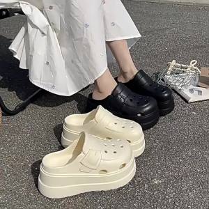 [Free Shipping] WomenS Summer 2026 New Style Clogs Featuring A Non-Slip Odor-Resistant Design Thick Soles And An EVA Toe Cap Suitable For Outdoor Wear As Sandals