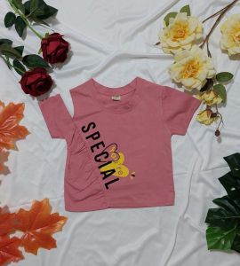 Áo thun cotton kiểu cho bé gái từ 8-14kg áo thun cotton co giãn thời trang trẻ em NOVA Shop thời trang cho bé gái