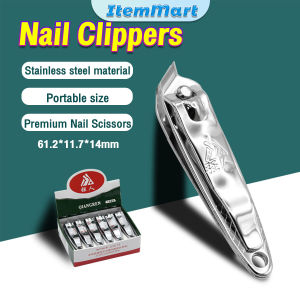 ItemMart Silver Slant Edge Finger Nail Clippers Pedicure Manicure Trimmer Cutter Tool