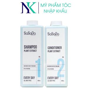 DẦU GỘI XÃ HOÀN HÌNH DÀNH CHO MỌI LOẠI TÓC SIÊU PHỤC HỒI SASABA 800ML