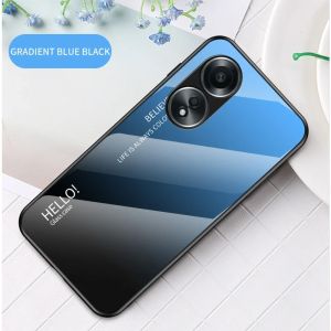 Casing For OPPO A38 A18 A98 A78 A58 4G 5G 2023 Phone Case Soft TPU Edge All Include Gradient Painted Anti Scratch Shockproof Tempered Glass Back Cover for Opo A 18 A 38 A 78 A 98