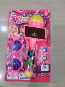 Mainan Microphone Kacamata LED
