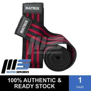 Matrix Powerlifting Elastic Knee Wraps [LEG SUPPORT] - Pembalut Lutut Weightlifting Power Lifter Gym Gear Sports Fitness Bodybuilding Workout Support