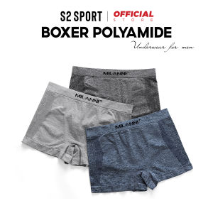 Quần lót boxer nam S2 SPORT sịp đùi nam cạp dệt liền co giãn 4 chiều ôm body chất poliamide mềm mịn thoáng khí kháng khuẩn tốt - SBX01