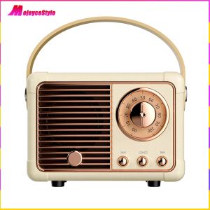【NEW】 Retro Bluetooth Speaker HM11 Small Portable Stereo Wireless Speaker with Rich Bass and Clear Sound for Parties and Travel