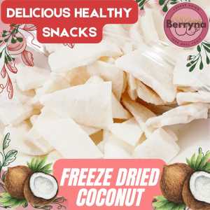 Berryna Coconut Crispy Freeze Dried Kelapa Kering Beku Garing 30g Camilan Cemilan Snack Food strawberry