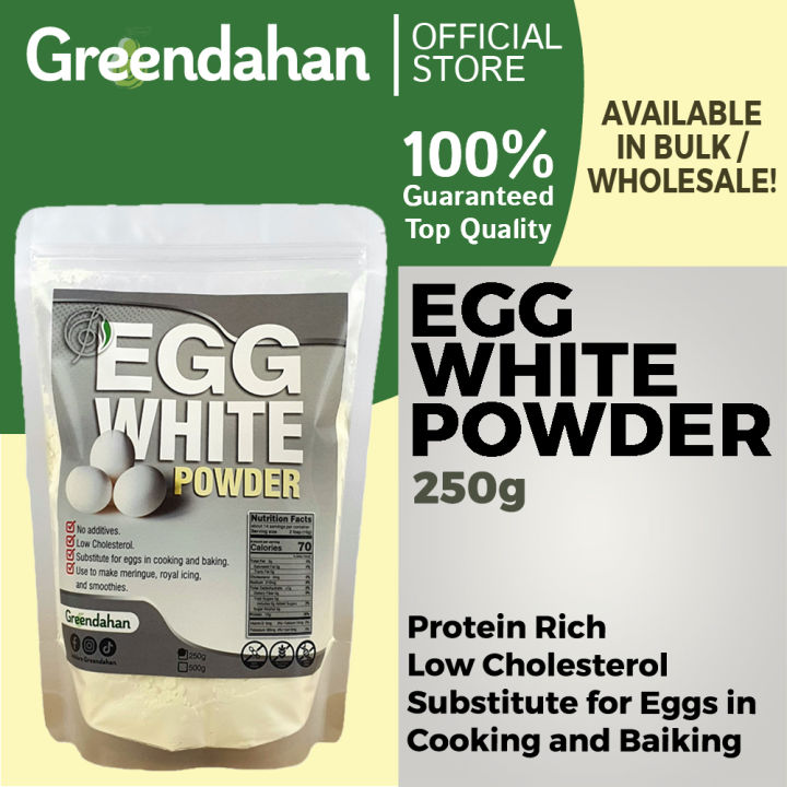 Greendahan Egg White Powder 250g | 500g - LOW FOAM, Protein Rich, Low ...