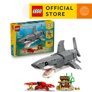 LEGO Creator 3 in 1 31381 Fierce Shark with a Treasure Chest (379 Pieces)