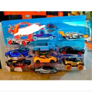 Mainan Anak Mobil HotWhil Diecast Bahan Besi Isi 10 Pcs/ Mainan Mobil Mobilan Bahan Metal 1 Box Isi 10 Pcs