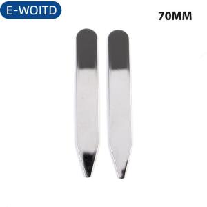 E-WOITD 2 chiếc vòng cổ bằng thép không gỉ giữ xương cho áo sơ mi trang sức tiệc tùng công sở