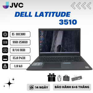 Laptop xách tay giá rẻ DELL LATITUDE 3510 I5-10130U RAM 8GB SSD 256GB