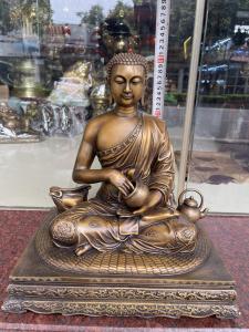 Tượng sivaly bằng đồng ngồi bàn trà phong thủy cao 40cm DxRxC: 37x26x40cm nặng 15kg