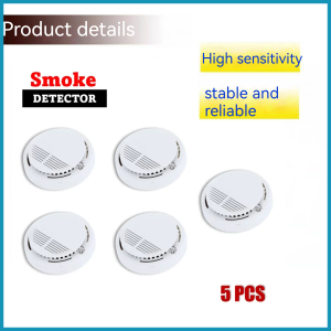 Wireless Smoke Detector Fire Alarm Photoelectric Sensor with Battery Suitable for Multi-site Installation