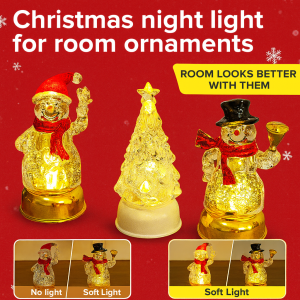 Christmas Night Lights Soft Light Multifunction Crystal Ornament Elegant and Noble Beautiful and Practical
